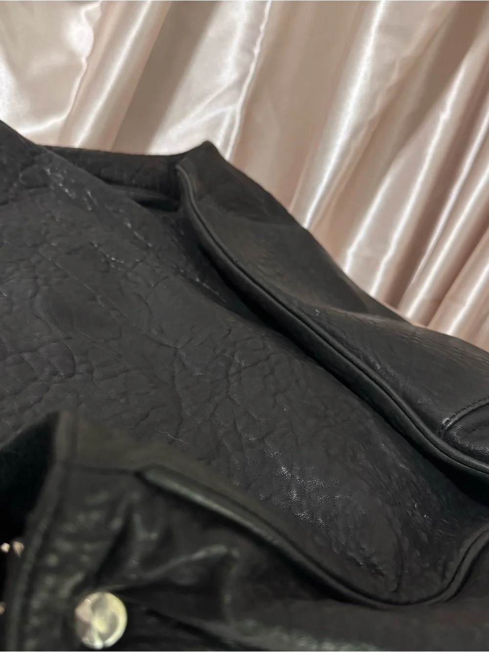 Yves Saint Laurent Black Leather Hobo Bag